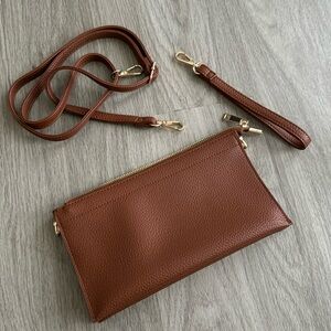 VEGAN LEATHER CROSSBODY BAG / Wallet